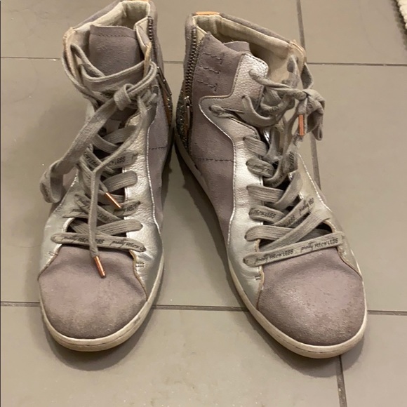 Sparkly high top tennis shoes - Picture 1 of 5